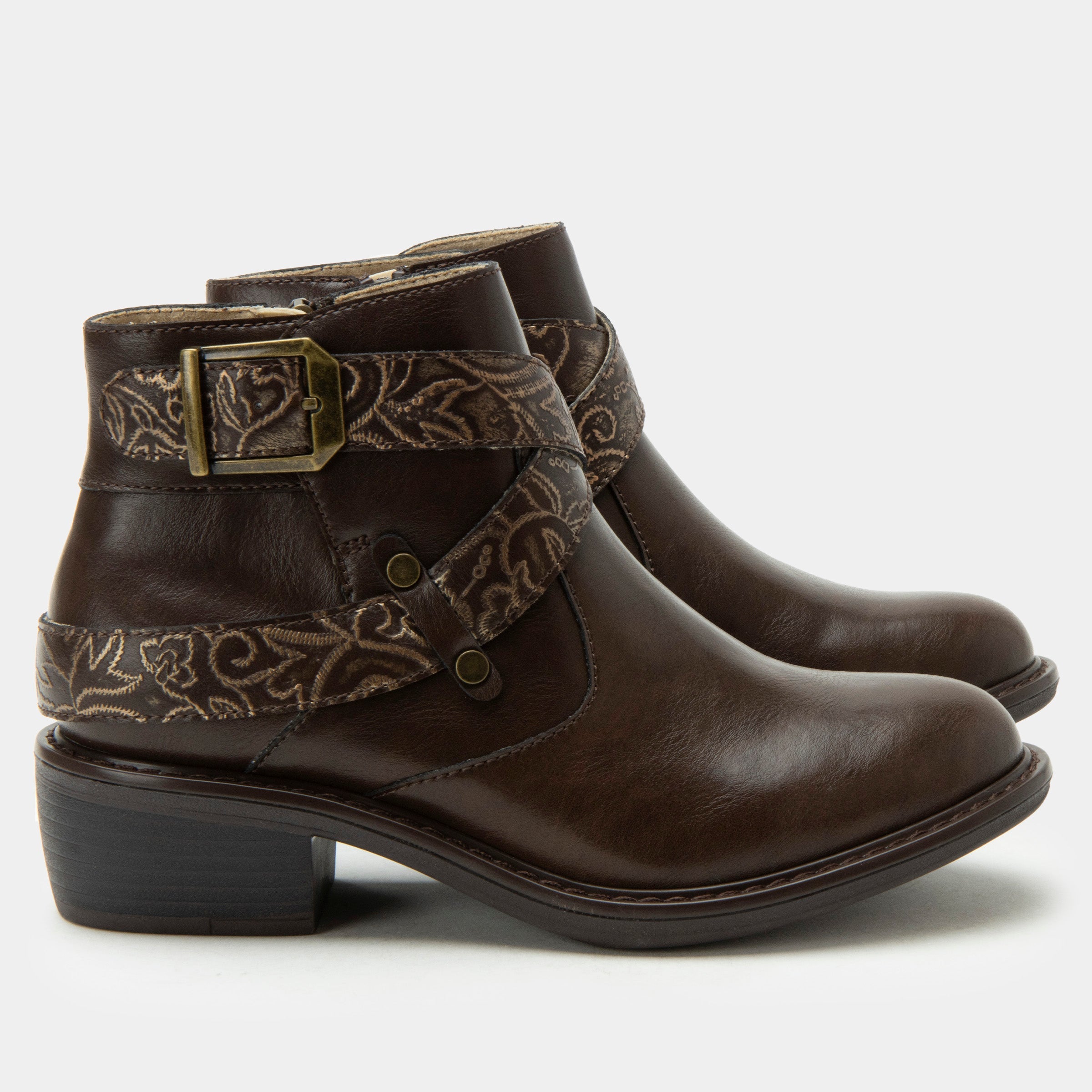 Millie Embroider Me Brown Boot - Image 3