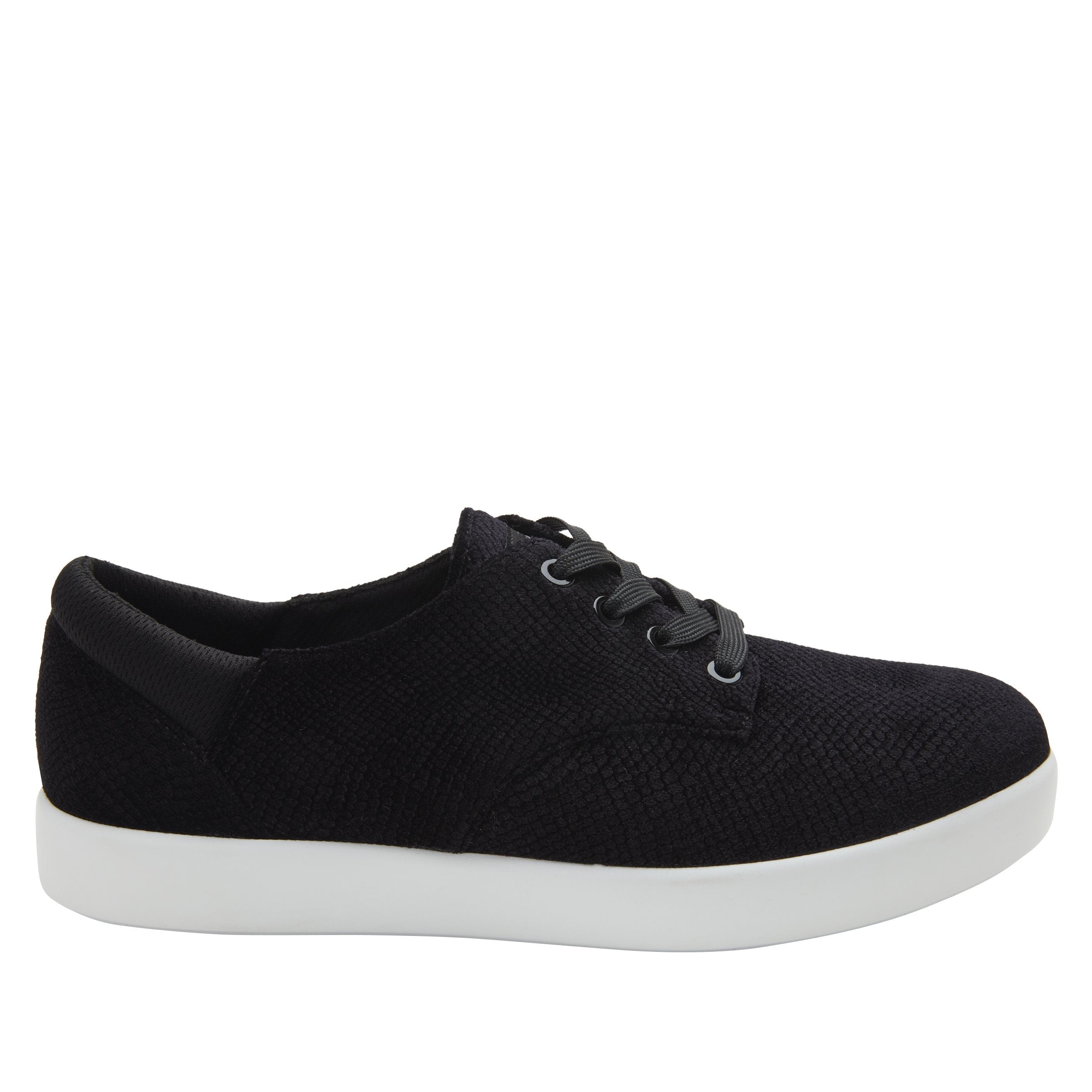 Poly Black Velvet Snake Shoe - Image 2